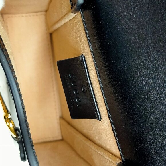 Gucci Black Leather Shoulder Bag mon590-101625 - Picture 12 of 16